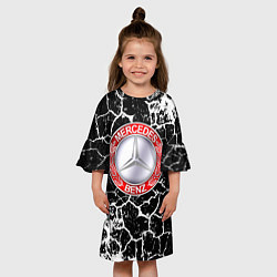 Платье клеш для девочки Мерседес Бенс, цвет: 3D-принт — фото 2