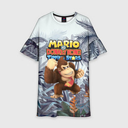 Платье клеш для девочки Mario Donkey Kong - Nintendo - Gorilla, цвет: 3D-принт