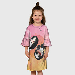 Платье клеш для девочки HALLOWEEN ХЭЛЛУИН, цвет: 3D-принт — фото 2