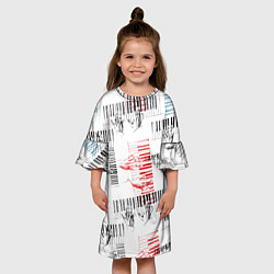 Платье клеш для девочки Играем джаз, цвет: 3D-принт — фото 2