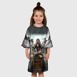 Платье клеш для девочки Бар ассасинов, цвет: 3D-принт — фото 2