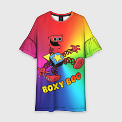 Платье клеш для девочки Project Playtime: Boxy Boo, цвет: 3D-принт