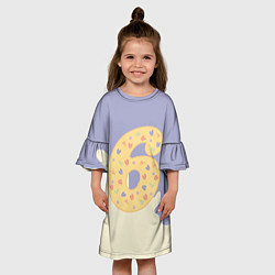 Платье клеш для девочки Мне 6, цвет: 3D-принт — фото 2