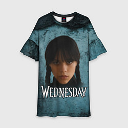 Платье клеш для девочки Унсдэй портрет, цвет: 3D-принт