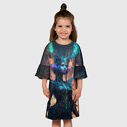 Платье клеш для девочки Волшебная девушка, цвет: 3D-принт — фото 2