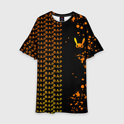 Платье клеш для девочки B A P half pattern, цвет: 3D-принт