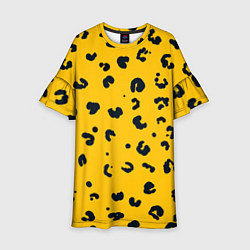 Платье клеш для девочки Леопардик, цвет: 3D-принт