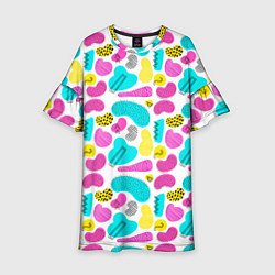 Платье клеш для девочки Geometric pattern, цвет: 3D-принт