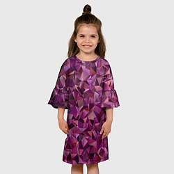 Платье клеш для девочки Весенний оригами, цвет: 3D-принт — фото 2