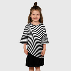 Платье клеш для девочки Trendy raster pattern, цвет: 3D-принт — фото 2