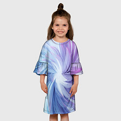 Платье клеш для девочки Вихрь красок, цвет: 3D-принт — фото 2