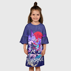 Платье клеш для девочки Зеле Хонкай Стар Рейл, цвет: 3D-принт — фото 2