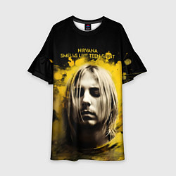 Платье клеш для девочки Nirvana Graffiti, цвет: 3D-принт