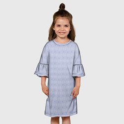Платье клеш для девочки Серебряный вихрь, цвет: 3D-принт — фото 2