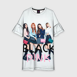 Платье клеш для девочки Blackpink girls, цвет: 3D-принт