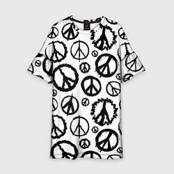 Детское платье Many peace logo