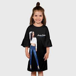 Платье клеш для девочки Blackpink Magnificent Jisoo, цвет: 3D-принт — фото 2