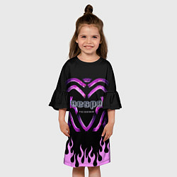 Платье клеш для девочки Aespa art, цвет: 3D-принт — фото 2