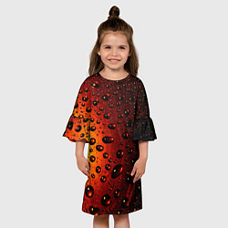 Платье клеш для девочки Aqua, цвет: 3D-принт — фото 2