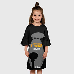 Платье клеш для девочки Сосед - Тоторо, цвет: 3D-принт — фото 2