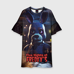 Платье клеш для девочки Five Nights at Freddys Bonnie, цвет: 3D-принт