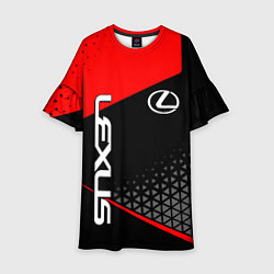 Платье клеш для девочки Lexus - red sportwear, цвет: 3D-принт