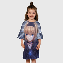 Платье клеш для девочки Touhou Project Алиса Маргатройд, цвет: 3D-принт — фото 2