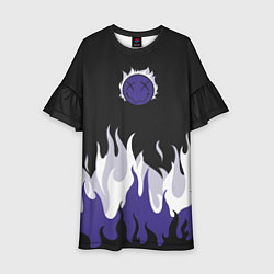 Детское платье Black fire emoji