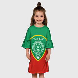 Платье клеш для девочки ФК Ахмат - Чеченская Республика, цвет: 3D-принт — фото 2