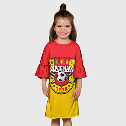 Платье клеш для девочки ФК Арсенал Тула, цвет: 3D-принт — фото 2