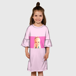 Платье клеш для девочки Barbie 2023, цвет: 3D-принт — фото 2