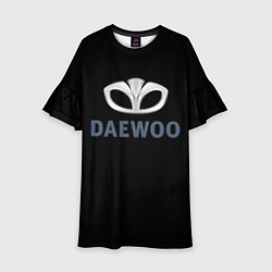 Платье клеш для девочки Daewoo sport auto, цвет: 3D-принт