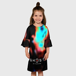 Платье клеш для девочки Ghost of Tsushima ninja, цвет: 3D-принт — фото 2