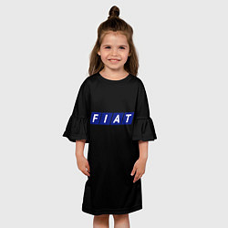 Платье клеш для девочки Fiat sport auto, цвет: 3D-принт — фото 2