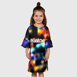Платье клеш для девочки Roblox game 2023, цвет: 3D-принт — фото 2