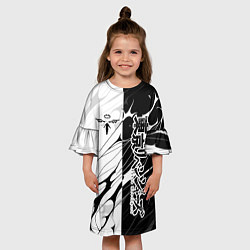 Платье клеш для девочки Токийские мстители - вальхалла, цвет: 3D-принт — фото 2