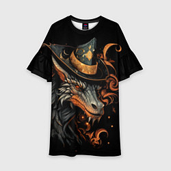 Платье клеш для девочки Властелин холода, цвет: 3D-принт