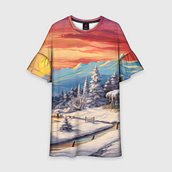 Детское платье Северное сияние веселья