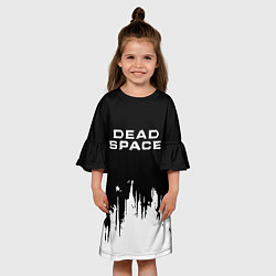 Платье клеш для девочки Dead Space монстры космоса, цвет: 3D-принт — фото 2