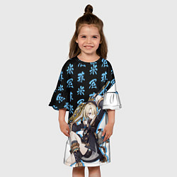 Платье клеш для девочки Фремине - Геншин Импакт, цвет: 3D-принт — фото 2