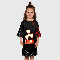 Платье клеш для девочки Stalker краски огненный, цвет: 3D-принт — фото 2