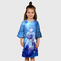 Платье клеш для девочки Genshin Impact Гань Yu, цвет: 3D-принт — фото 2