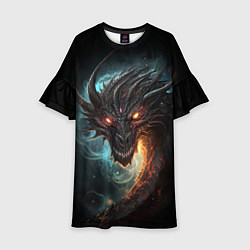 Детское платье Фэнтази дракон символ 2024