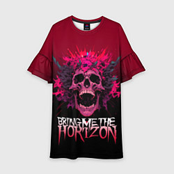 Платье клеш для девочки Bring Me the Horizon - rock band, цвет: 3D-принт