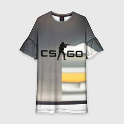 Платье клеш для девочки Counter Strike go - shooter video game, цвет: 3D-принт