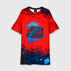 Платье клеш для девочки Shadow Warrior actions game, цвет: 3D-принт