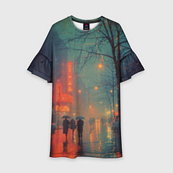 Детское платье Пасмурный вечер