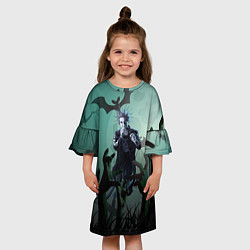 Платье клеш для девочки Король шутов, цвет: 3D-принт — фото 2
