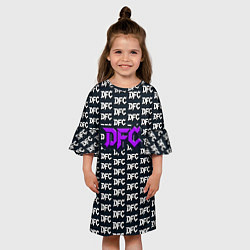Платье клеш для девочки DFCapital, цвет: 3D-принт — фото 2