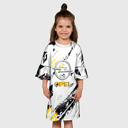Платье клеш для девочки Opel краски, цвет: 3D-принт — фото 2